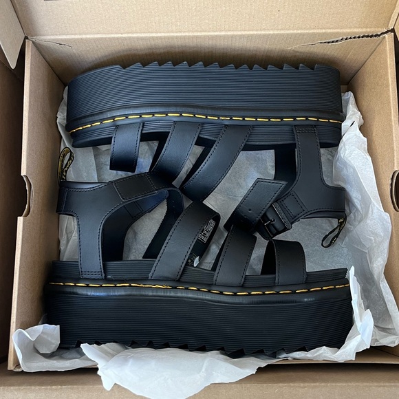 Dr. Marten BLAIRE HYDRO LEATHER PLATFORM STRAP SANDALS - Picture 2 of 4